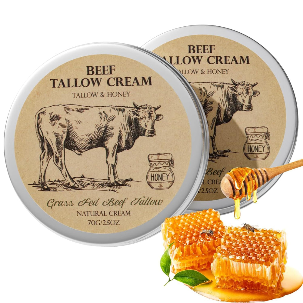 MROUVIK beef tallow skin cream jar for deep hydration and soothing nourishment.