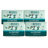 Mrs. Meyer's Birchwood bar soap packaging with eco-friendly wrapper for body and hand care.