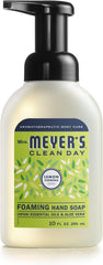Mrs. Meyer's Clean Day Lemon Verbena bottle highlights a moisturizing formula for soft, refreshed hands.