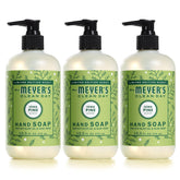 Mrs. Meyer's Clean Day Iowa Pine hand soap bottle for a fresh kitchen scent