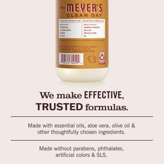 Mrs. MEYER'S savon en action sur les mains, nettoyage efficace sans dessécher