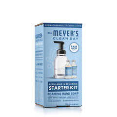 Mrs. Meyer's Rain Water foaming soap pump shown.