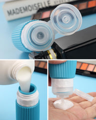 Mrsdry 3oz travel bottles designed for TSA-friendly shampoo and conditioner on the go.