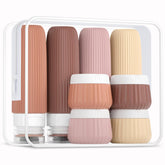 Mrsdry 3oz squeeze bottles ready for travel with compact, spill-free design for liquids