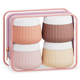 Mrsdry travel containers 4-pack in colorful jars for organized toiletries on the go