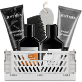 MS.DORYA gift basket men 7-piece set box highlighting premium grooming for a complete routine.