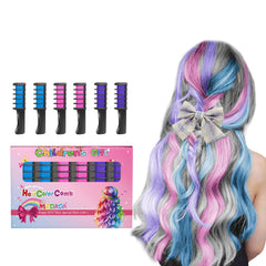 MSDADA new hair chalk comb blue pink purple close-up showing playful color concepts