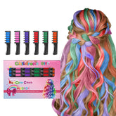 MSDADA new hair chalk comb unboxing with colorful options for kids' styling.