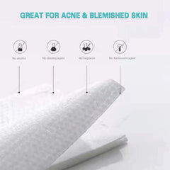 MSOEUESO disposable cleaning face towel in use for makeup removal
