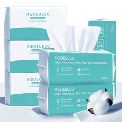 MSOEUESO soft dry wipes package for facial cleansing and makeup removal