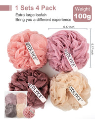 MTDLYICE loofah braided rope closeup demonstrates secure grip and quick drying.