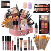 MTDXILTAI all-in-one makeup kit storage bag showing organized workspace for cosmetics
