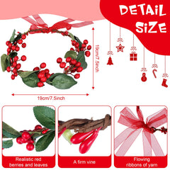 MTLEE woodland wedding wreath adjustable for comfortable all-day wear