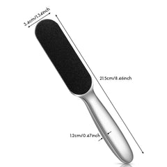 Mudder stainless steel foot file with anti slip grip for comfortable use