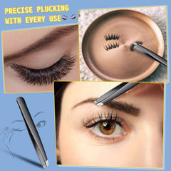 Mudder stainless steel tweezers durable finish resists corrosion and fingerprints