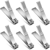 Mudder toenail clippers pack6 closeup shows durable stainless steel for daily use.
