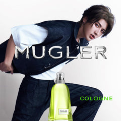 Mugler Cologne green petitgrain leaf close-up emphasizing crisp notes