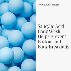 Murad Acne Body Wash bottle highlights green tea and licorice root extracts.