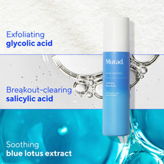 Murad Clarifying Body Spray dispense action demonstrates continuous spray for even coverage
