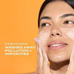Murad Essential-C foaming gel texture signals refreshing citrus cleanse and hydration.
