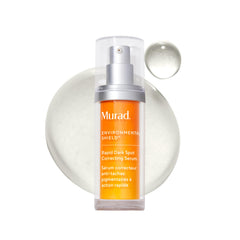 Murad Rapid Dark Spot Serum bottle demonstrates the advanced formula for brighter, more even skin.