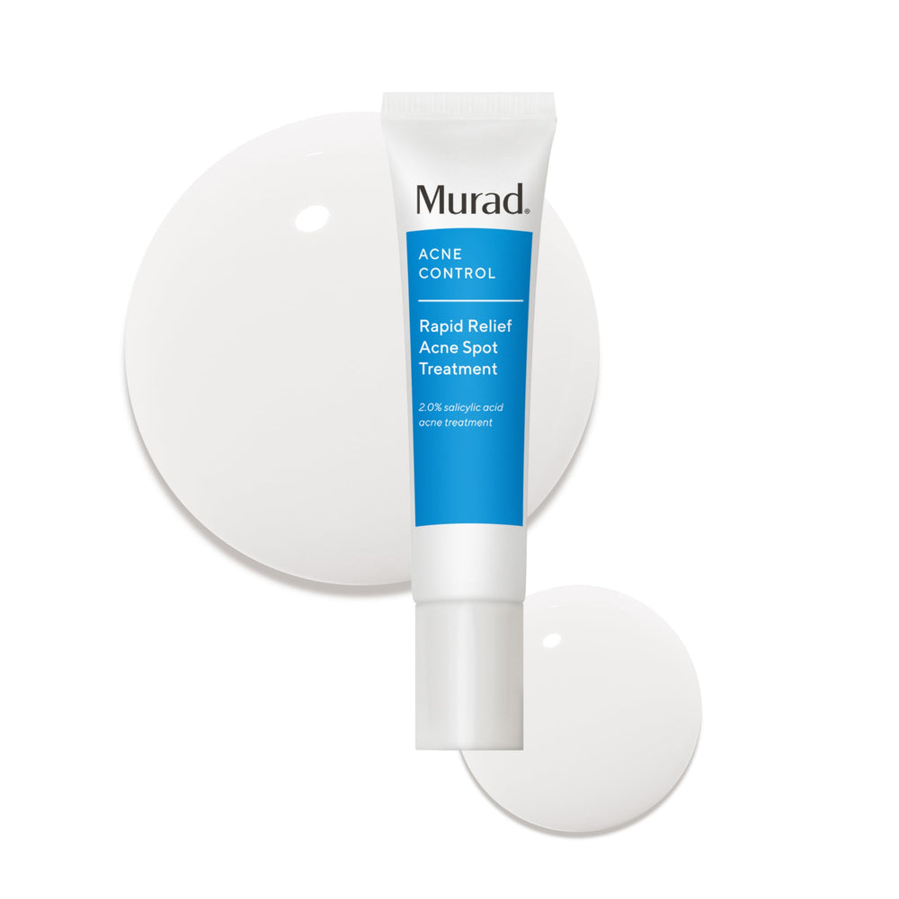 Murad Rapid Relief spot-treatment bottle targets acne with clear gel for focused care