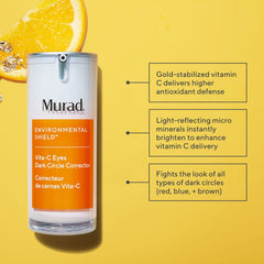 Murad Vita-C Eyes serum-application close-up showing gentle under-eye treatment.