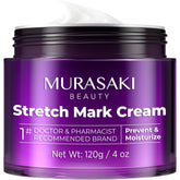 Murasaki Beauty stretch mark cream pump bottle for daily pregnancy hydration