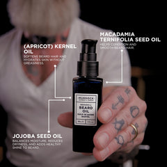 Murdock London nutritive formula closeup highlights conditioning and healthy cuticle contact.