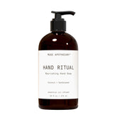 Muse Apothecary Hand Ritual bottle-foam shows rich cleansing lather for daily use