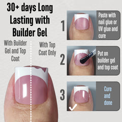 MUTIOVO pre-designed nails with tip primer and base coat for easy DIY.