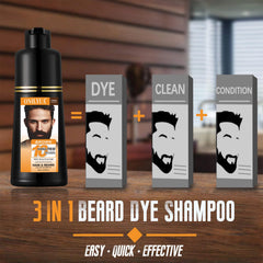 Mxvbaty beard dye shampoo application on beard for quick coverage