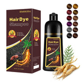 Mxvbaty dark brown dye shampoo bottle with easy 3-in-1 color care.