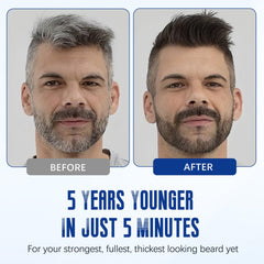 Mxvbaty beard dye application progress showing fast routine