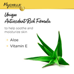 Close-up of the unscented texture for face and body application by MyCHELLE.