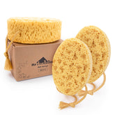myHomeBody bath sponge large size with abundant lather for easy cleansing.