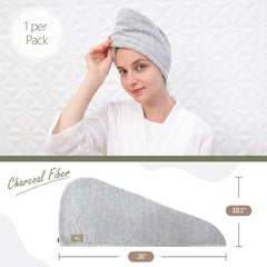myHomeBody hair towel wrap suits all hair types including long and thick