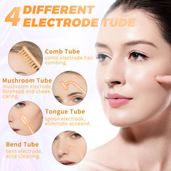 MYSWEETY high-frequency wand in hand for easy, on-the-go skincare
