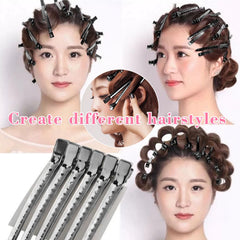 Mythos black clips used during makeup or shower to keep hair away