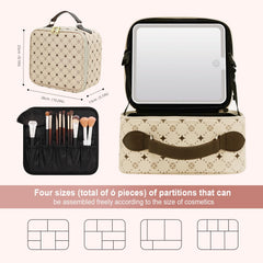 MYUREN LED mirror with 3 brightness levels for accurate makeup in any lighting.