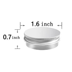 MYYZMY 15ml round refillable container, stacked to show capacity and portability.