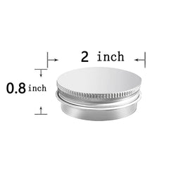 MYYZMY 20 pack aluminum tin jar with screw top for easy reuse and sealing