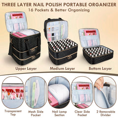 MZTXY removable layer image shows flexible layout for nail lamp storage