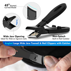 Nadadora large angled nail clipper lever reduces pressure for comfortable trimming
