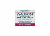 Nadinola moisturizing skin tone cream jar showing rich texture for even application