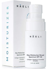 NAELI Face Moisturizer SPF 30 bottle for lightweight hydration and daily sun protection