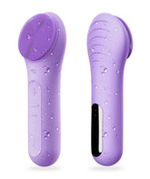 NågraCoola CLIE violet closeup shows gentle silicone cleansing for all skin types.