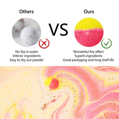 Nagaliving fifty-piece bath bombs box provides ample bath fun for gifting.