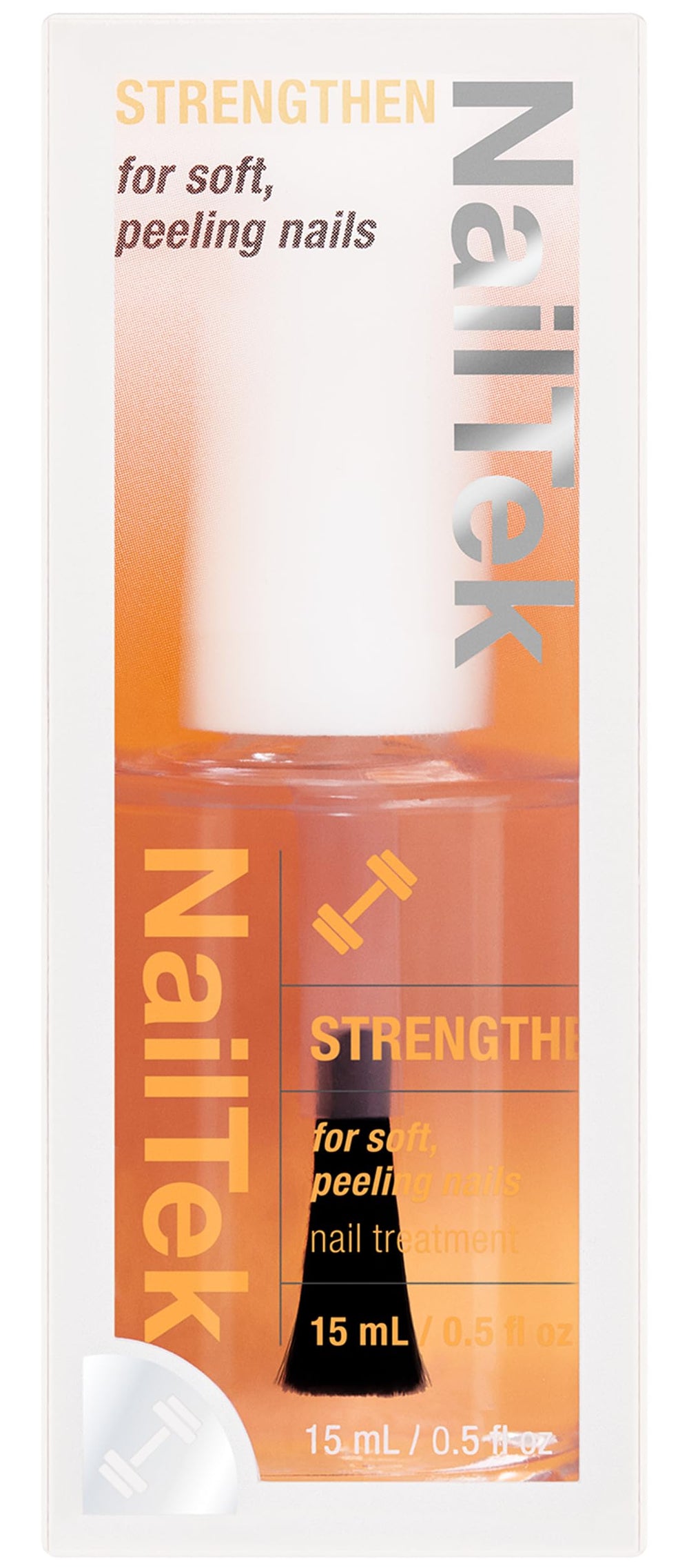 Nail Tek Formula 2 bottle front view, protein-enriched strengthener for soft nails.
