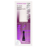 Nail Tek Formula 4 Xtra bottle closeup highlights protein-enriched repair for weak nails.